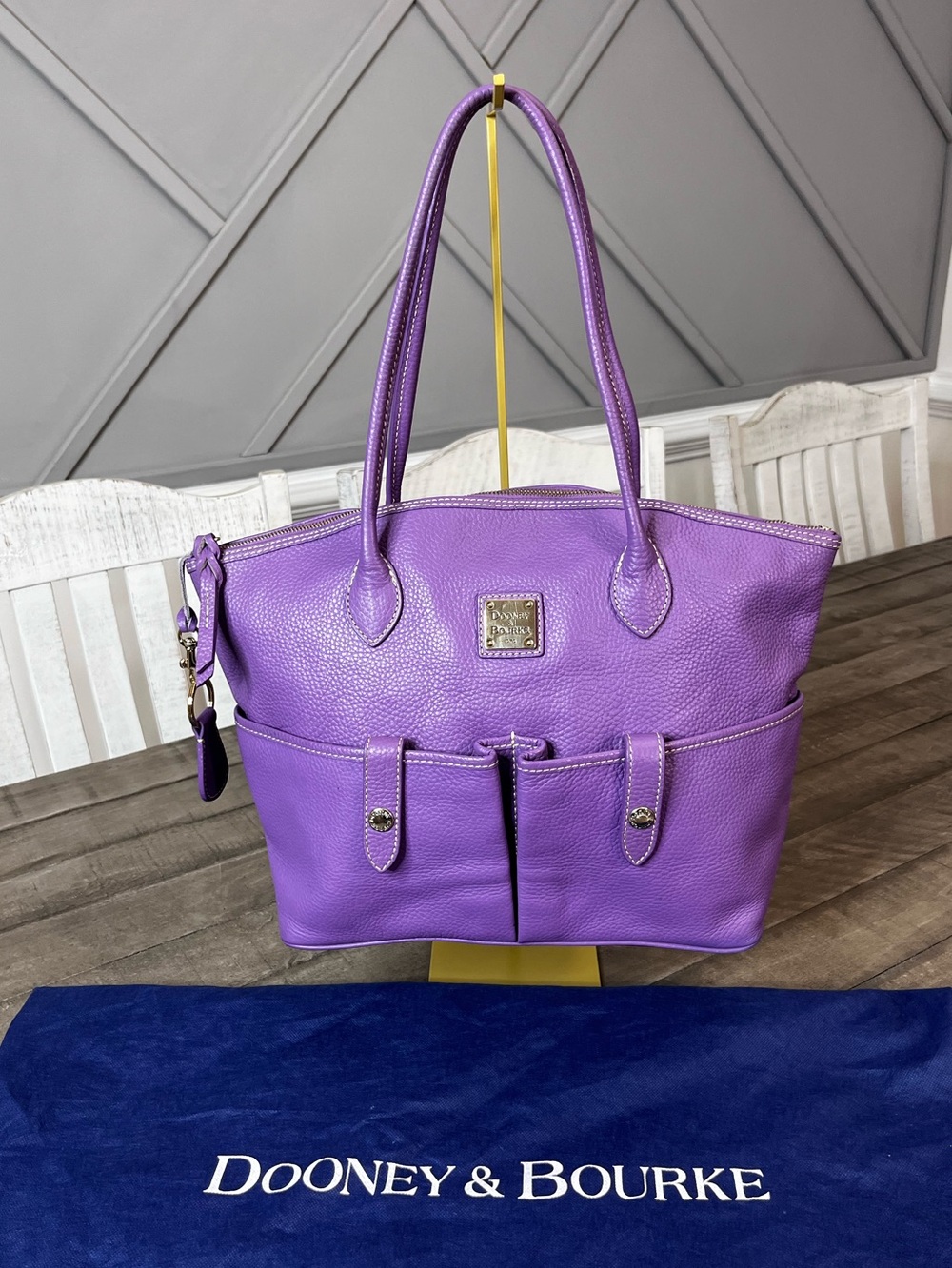 Dooney & Bourke
Purple Pebbled Leather
Crescent Large Tote